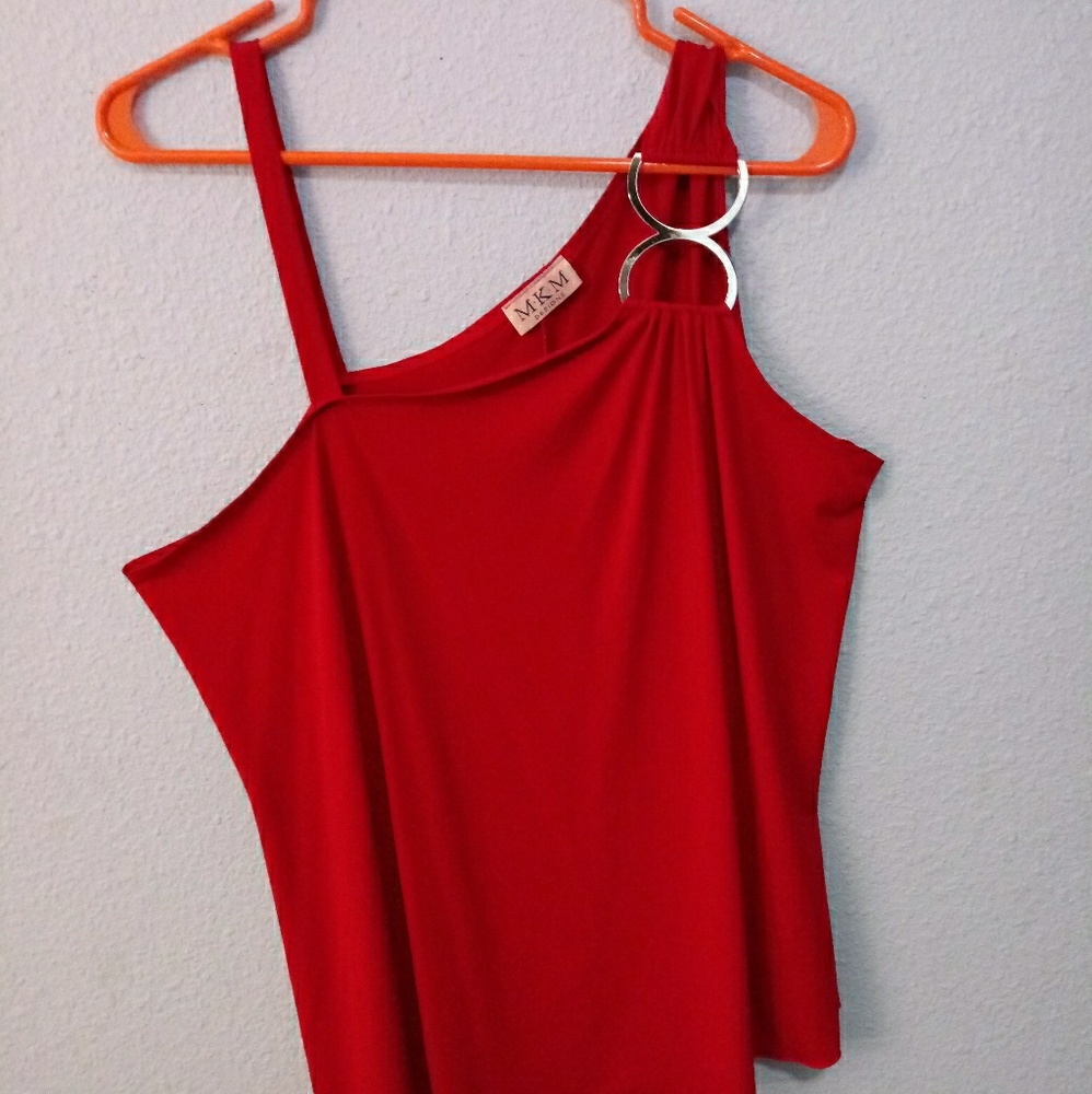 Red M.K.M tank top